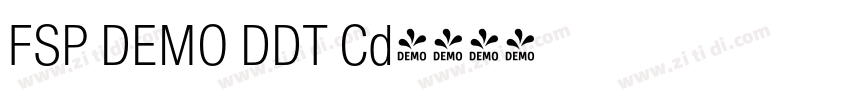 FSP DEMO DDT Cd字体转换 FSP DEMO DDT Cd字体转换